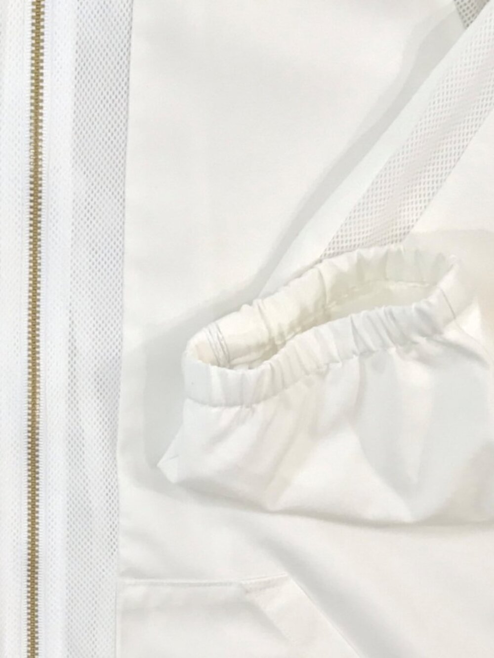 White Lightweight Windbreaker Jacket • Dolman Boxy Oversized • Size M - Picture 7 of 15